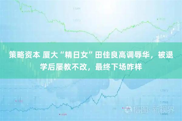 策略资本 厦大“精日女”田佳良高调辱华，被退学后屡教不改，最终下场咋样