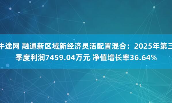 牛途网 融通新区域新经济灵活配置混合:2025年第三季度利润7459.04万元 净值增长率36.64%